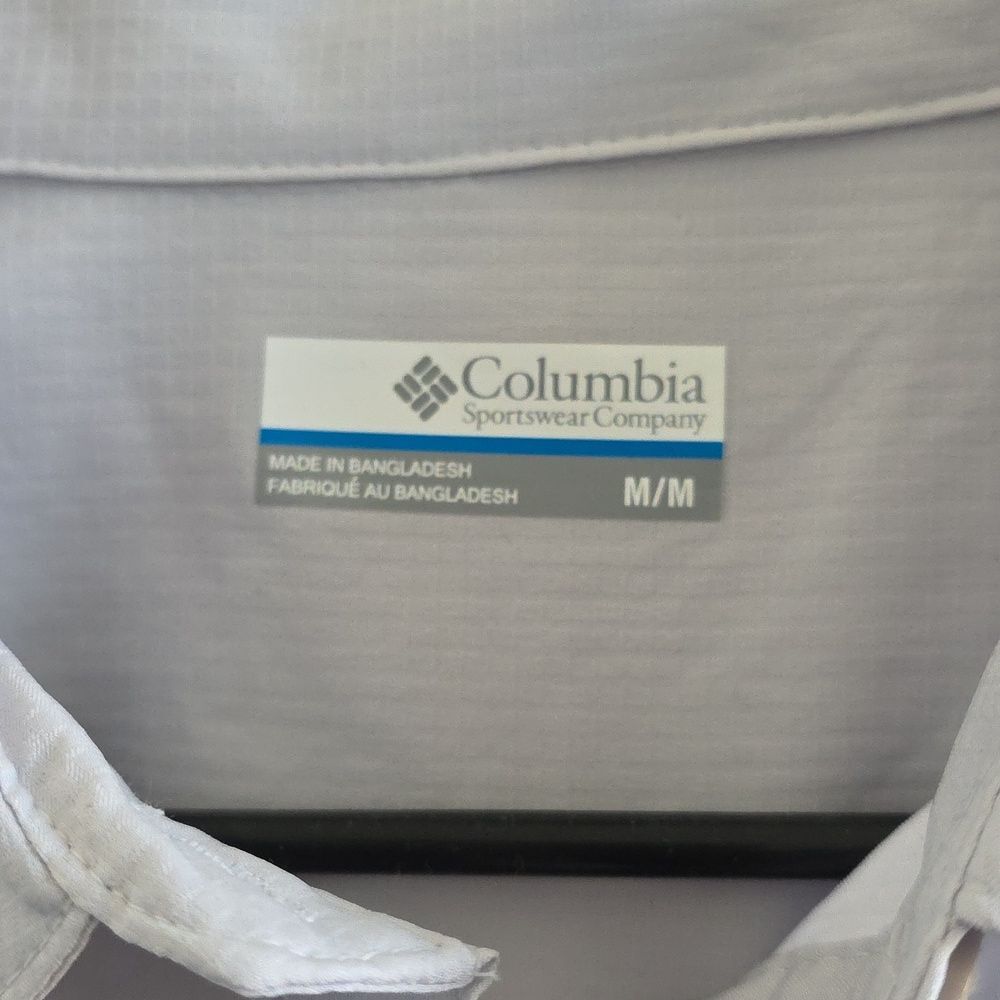Columbia Kestrel Trail Shirt Light Grey Size M - Picture 8 of 9